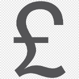 Currency symbol Pound sterling Pound sign, euro, text, trademark png |  PNGEgg